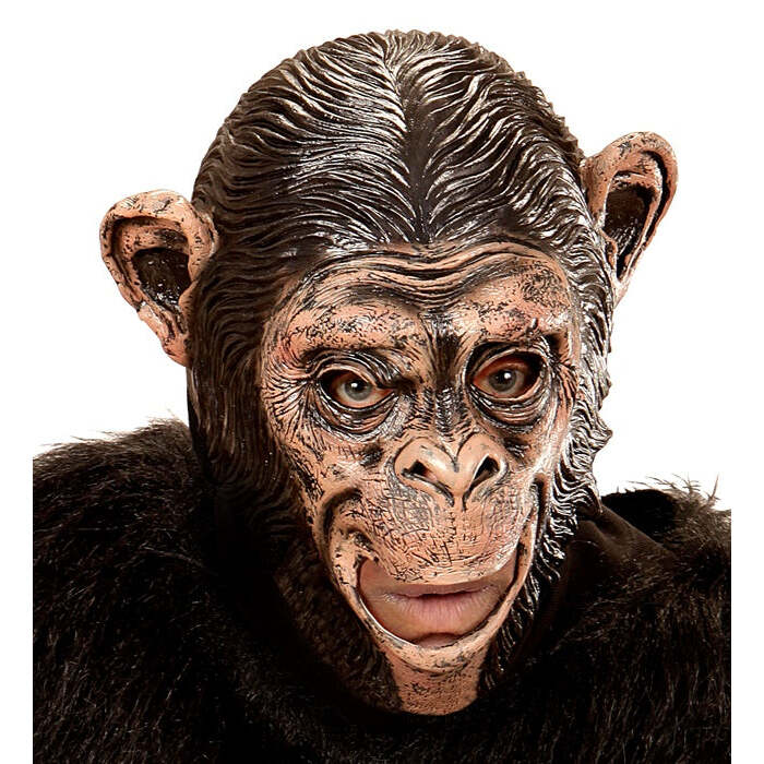Chimpanzee 3/4 Open Mouth Mask For Children