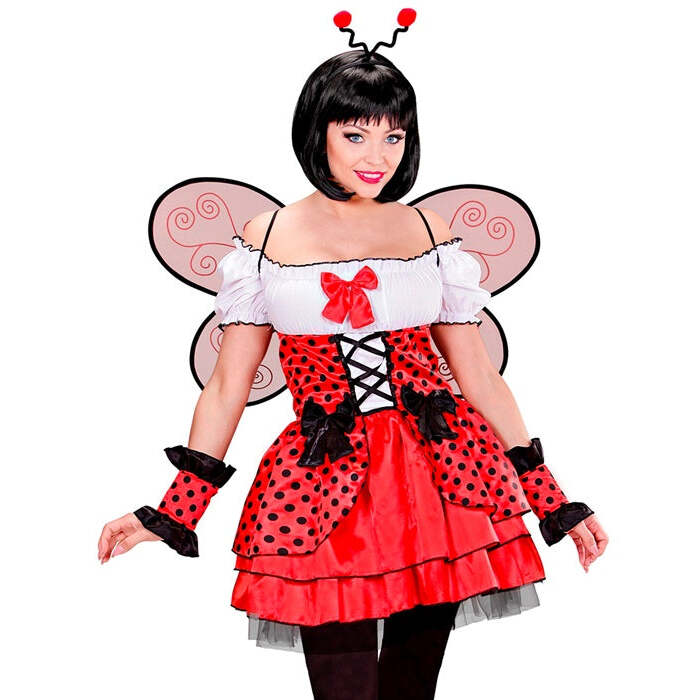 Ladybug  Dress, Cuffs, Wings, Antennas 
