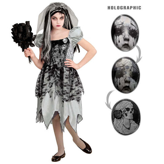 Ghostly Bride  Dress, Bridal Veil 