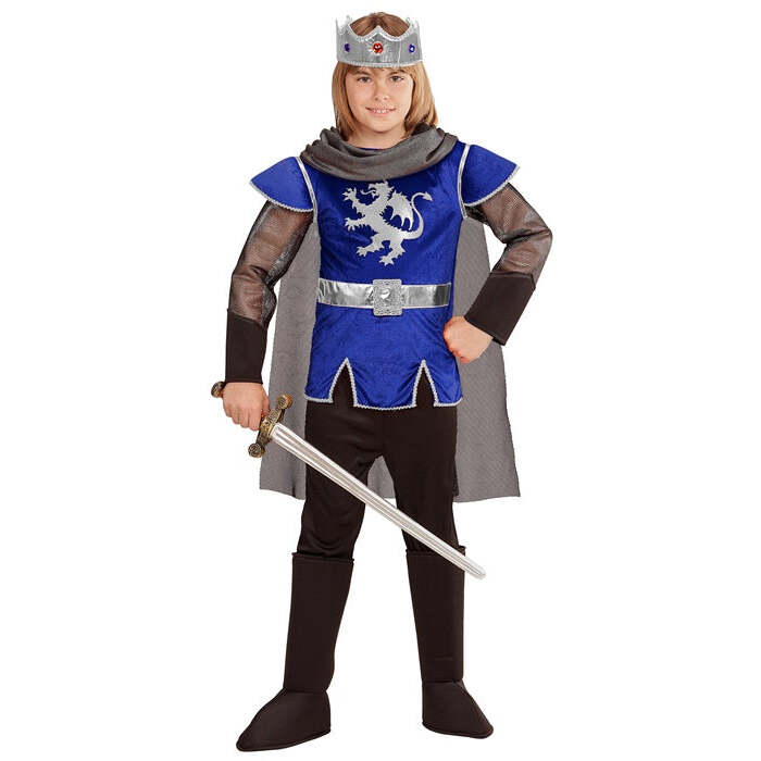 King Arthur  Coat, Pants, Boot Covers, Crown, Cape 