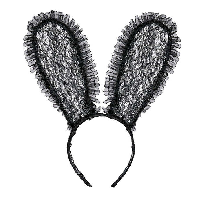 Black Lace Bunny Ears