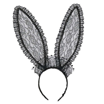 Black Lace Bunny Ears Bendable
