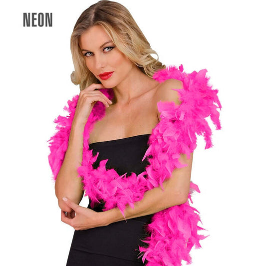 Neon Pink Feather Boa - 1,80 M - 50 G