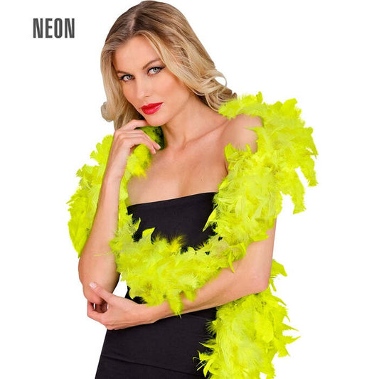 Neon Yellow Feather Boa - 1,80 M - 50 G
