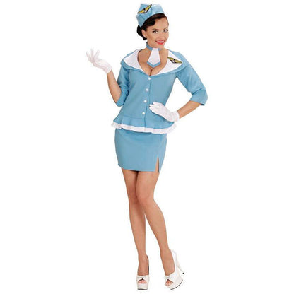 Retro Flight Attendant  Jacket, Skirt, Tie, Hat 