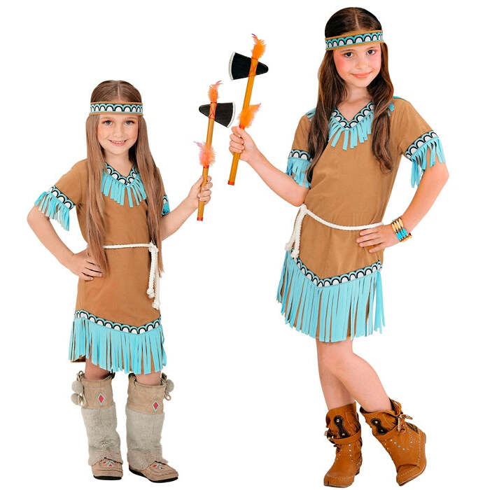 Indian Girl  Dress, Belt, Headband 