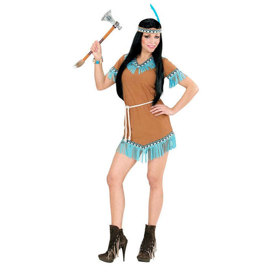 Indian  Dress, Belt, Headband With Feather 
