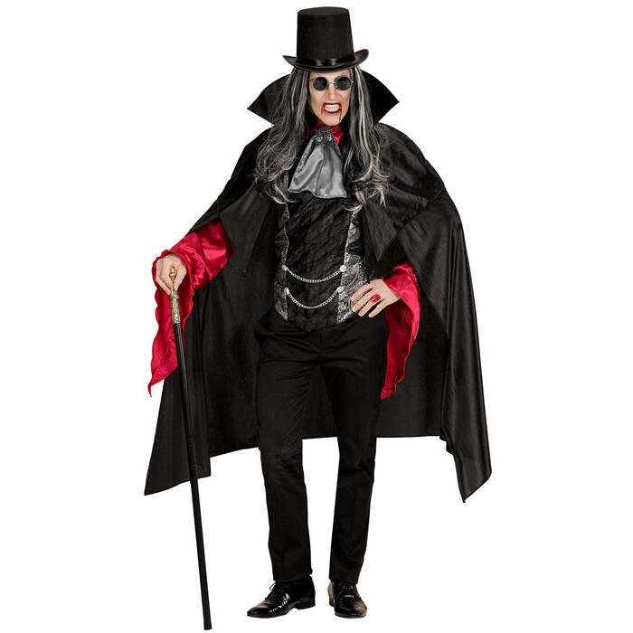 Vampire  Shirt With Vest, Jabot With Medallion, Cape 