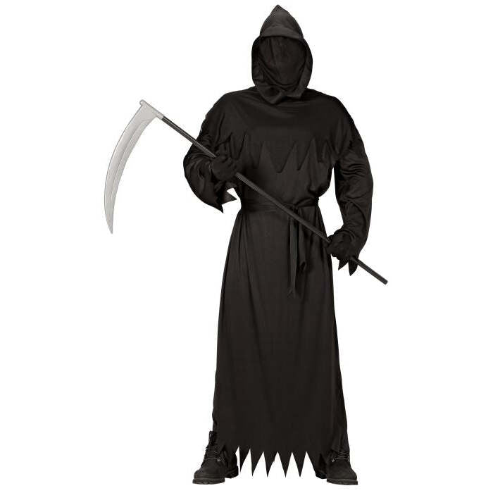 Reaper  Hooded Robe With Invisible Face Mask, Belt 