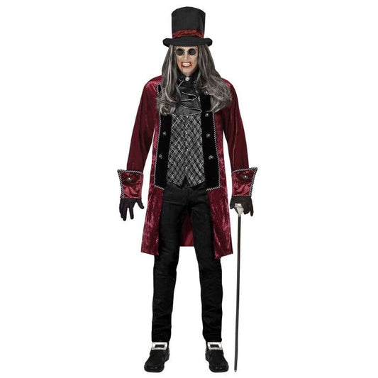 Victorian Vampire  Jacket With Vest, Jabot, Gloves, Hat 