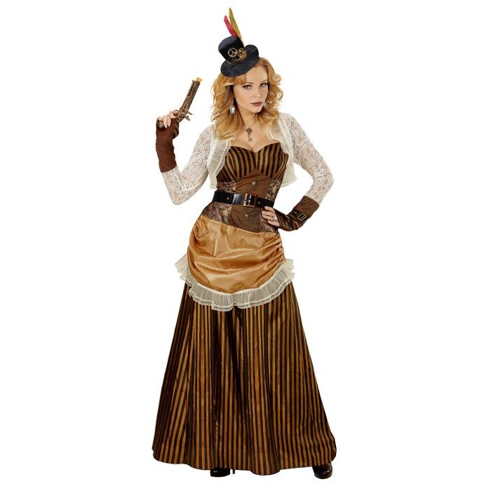 Steampunk  Dress, Belt, Mini Hat 