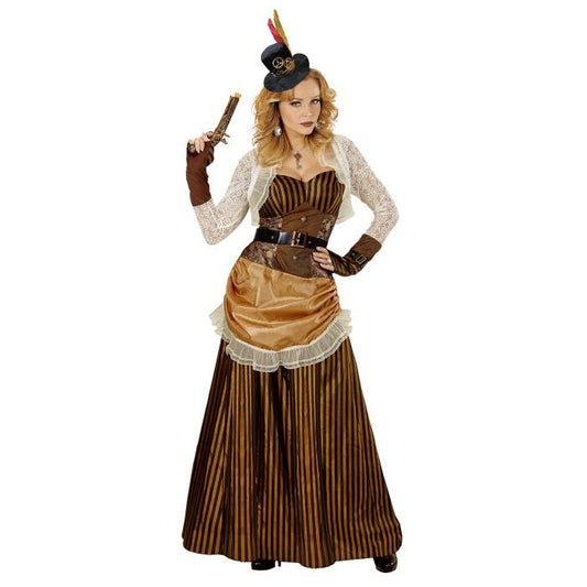 Steampunk  Dress, Belt, Mini Hat 