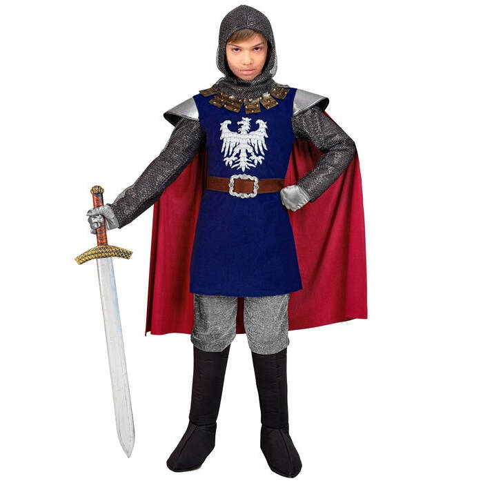 Knight  Coat With Cape, Belt, Hood 