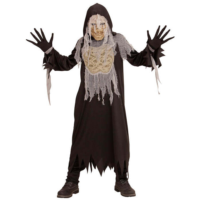 Mummy  Hooded Robe, Gloves, Mask 