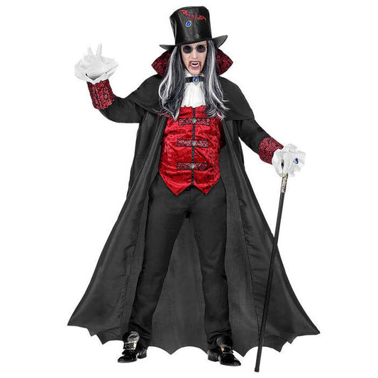 Vampire Lord  Long Coat With Vest And Jabot, Top Hat 