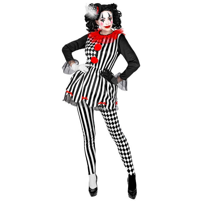 Evil Harlequin  Dress, Leggings, Mini Hat 