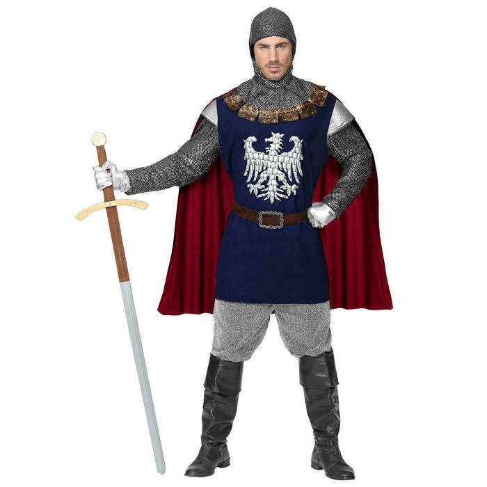 Knight  Coat With Cape, Belt, Hood 