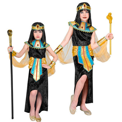 Egyptian Queen  Dress, Collar With Veils & Cuffs, Belt, Headpiece 