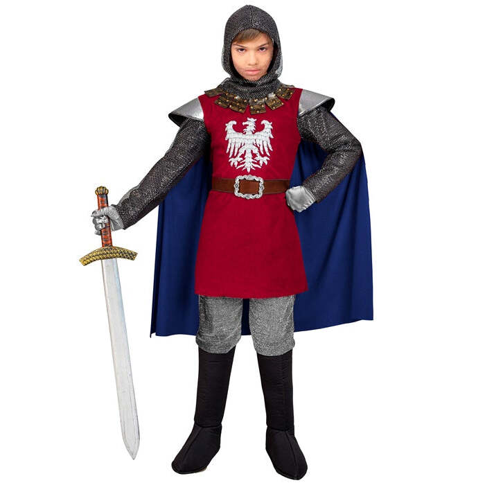 Knight  Coat With Cape, Belt, Hood 