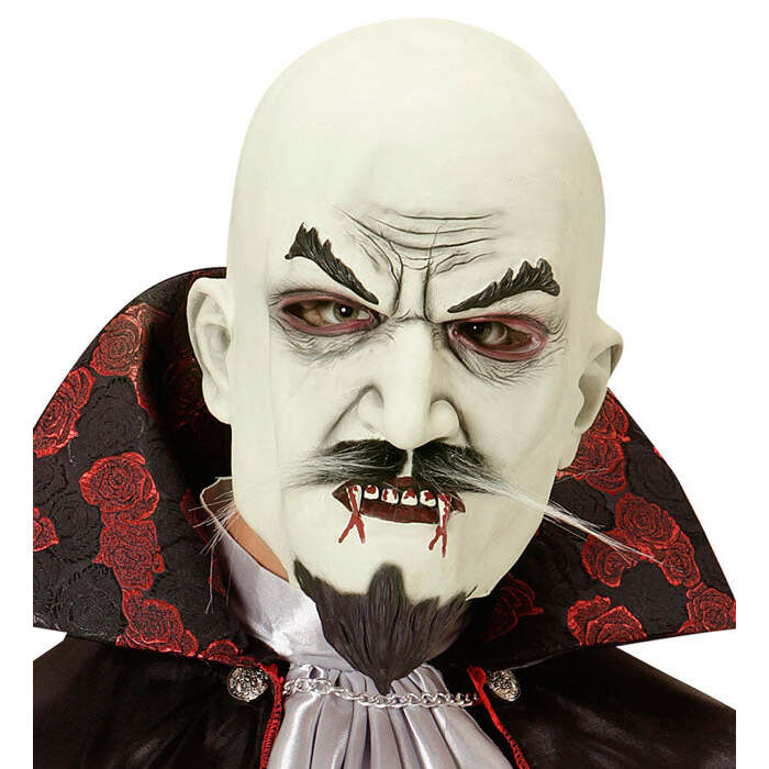 Vampire Mask With Moustache & Goatee