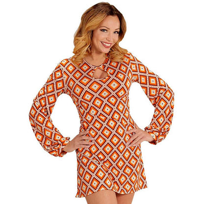 The 70S Groovy Style - Rhombus  Dress 