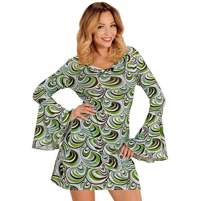 The 70S Groovy Style - Waves  Dress 