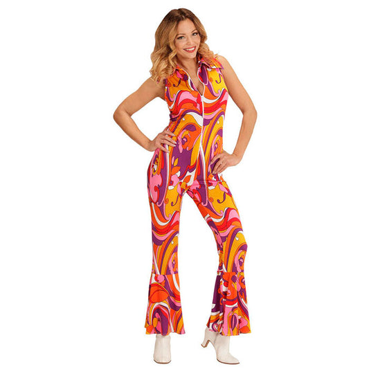 The 70S Groovy Style - Orchid  Jumpsuit 