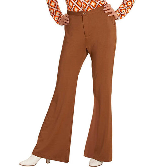 The 70S Groovy Style -  Brown  Pants 