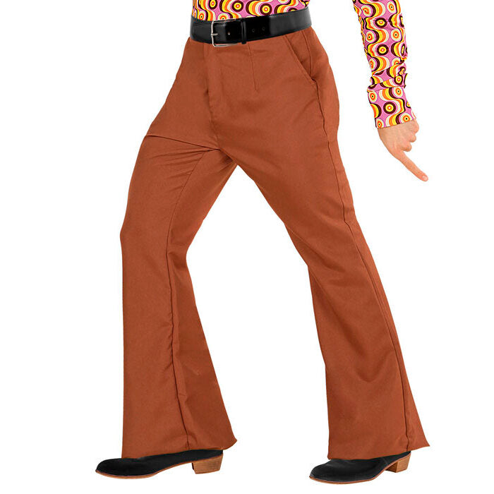 The 70S Groovy Style - Brown  Pants 