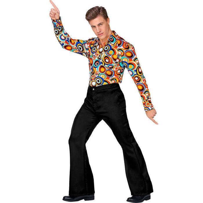 The 70S Groovy Style - Black  Pants 