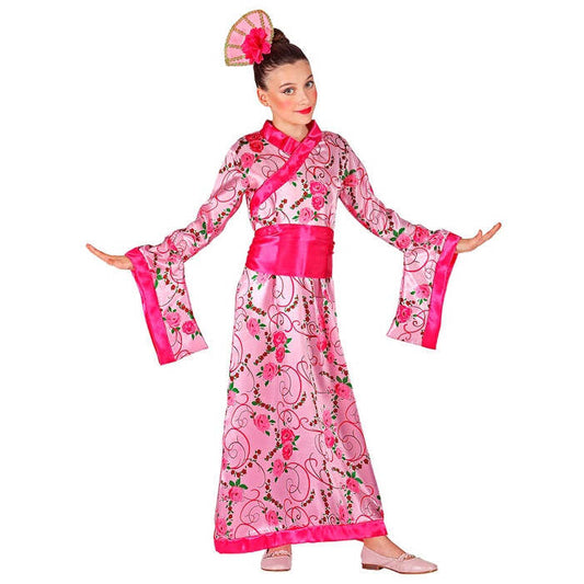 Asian Princess  Kimono With Belt, Headpiece 