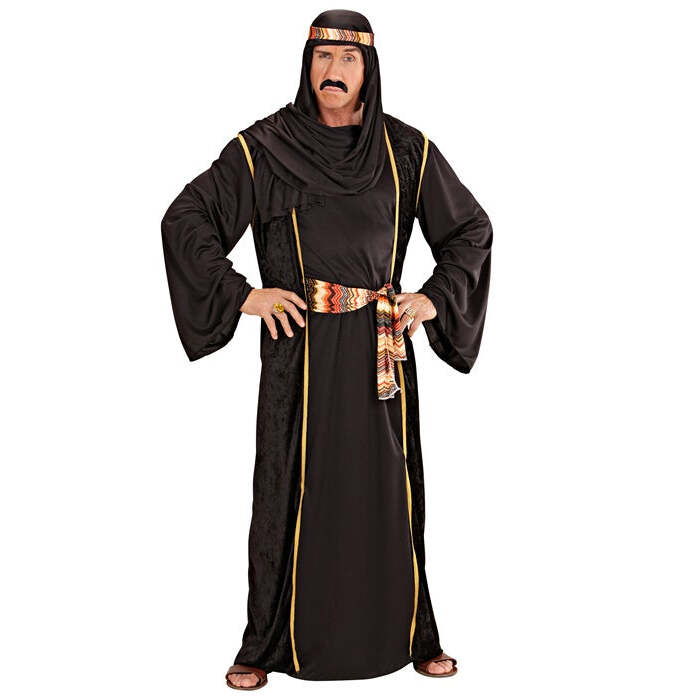 Arab Sheik  Robe - Long Vest - Belt - Head Scarf 