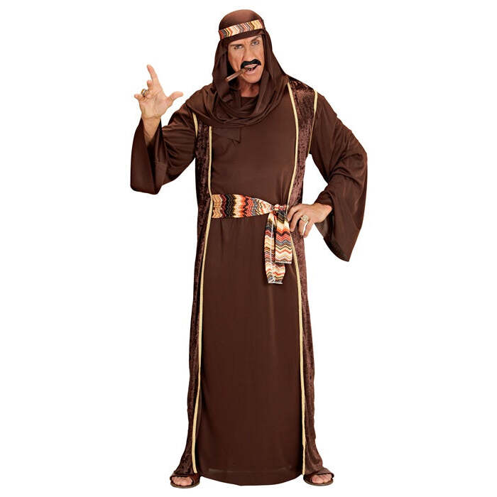 Arab Sheik  Robe - Long Vest - Belt - Head Scarf 