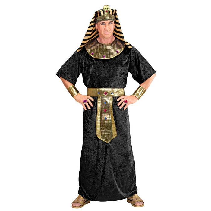 Tutankhamen  Robe, Collar And Belt With Gems, Wristbands, Headpiece 