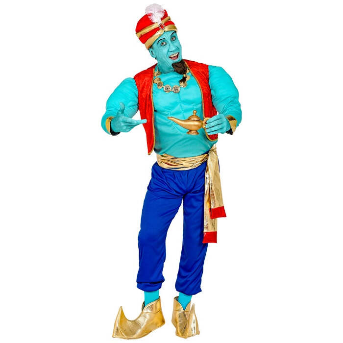 Magic Genie  Muscle Shirt, Vest, Pants, Sash, Shoe Covers, Turban 