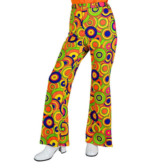 The 70S Groovy Style - Yellow Circles  Pants 