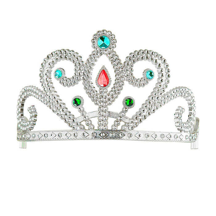 Silver Tiara With Gems
