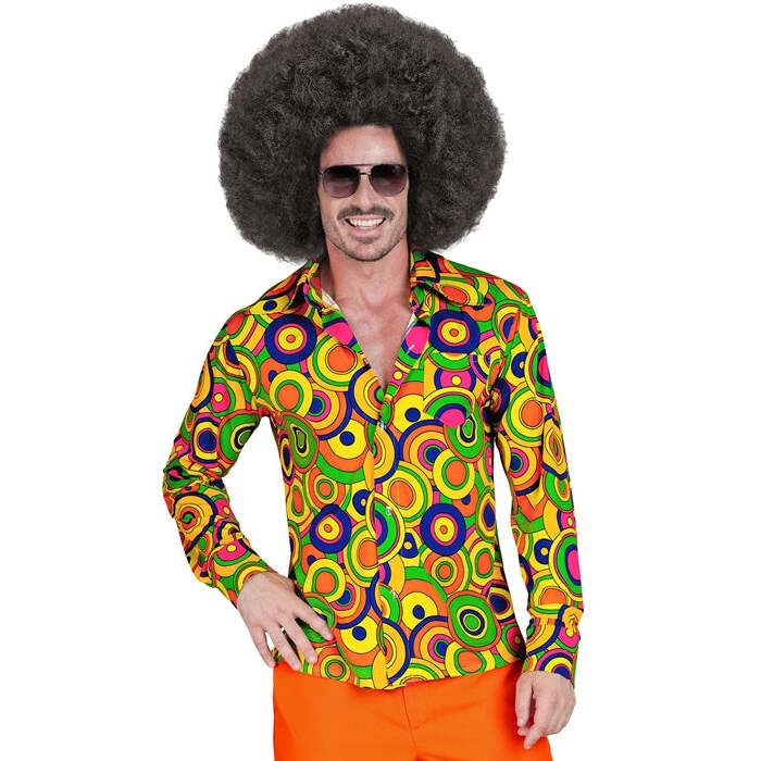 The 70S Groovy Style - Yellow Circles  Shirt  