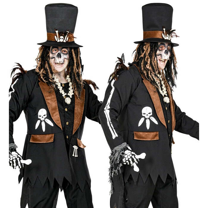 Voodoo Priest  Jacket With Vest, Hat 
