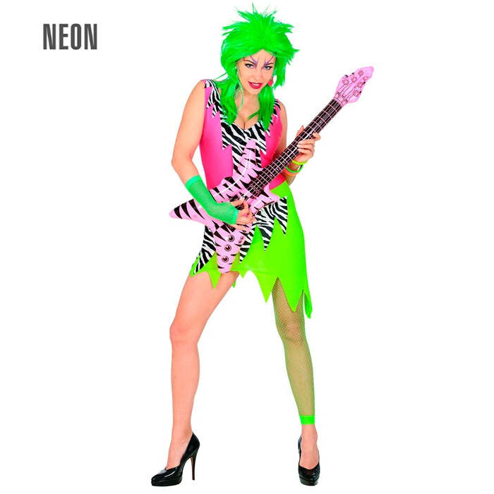 The 80S Fashion  Dress, Fingerless Fishnet Gloves 