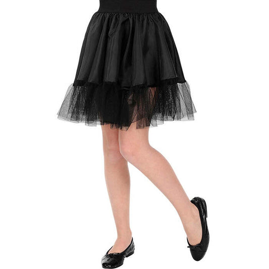 Black Petticoat Skirt Child Size