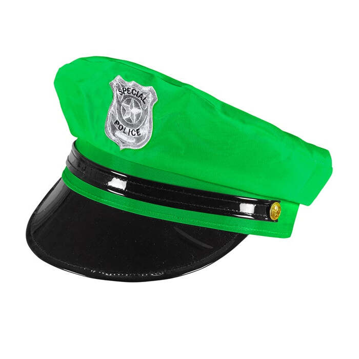 Neon Green Police Hat