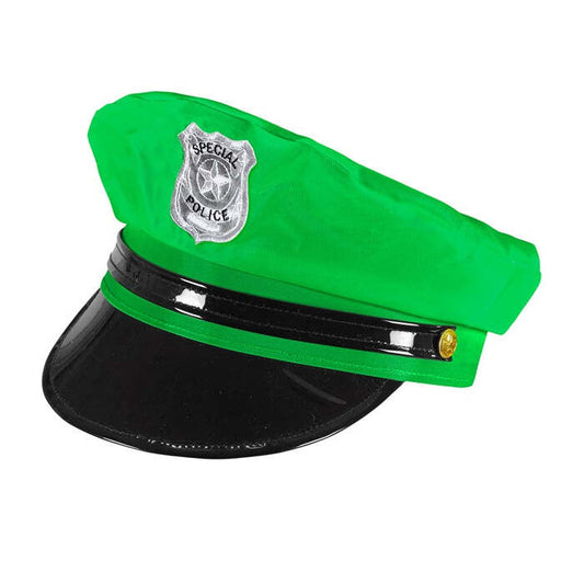 Neon Green Police Hat