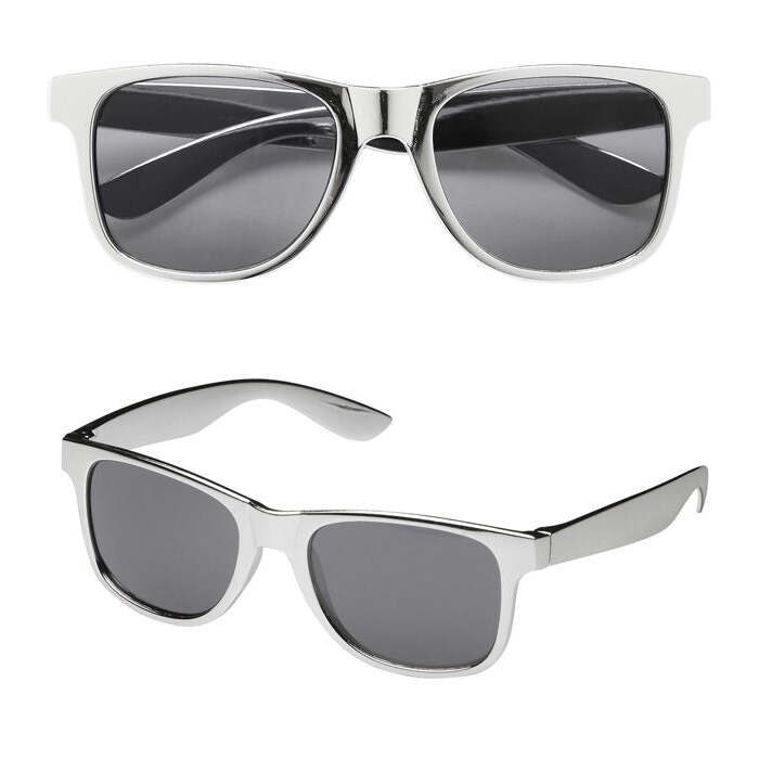 Metallic Silver Glasses