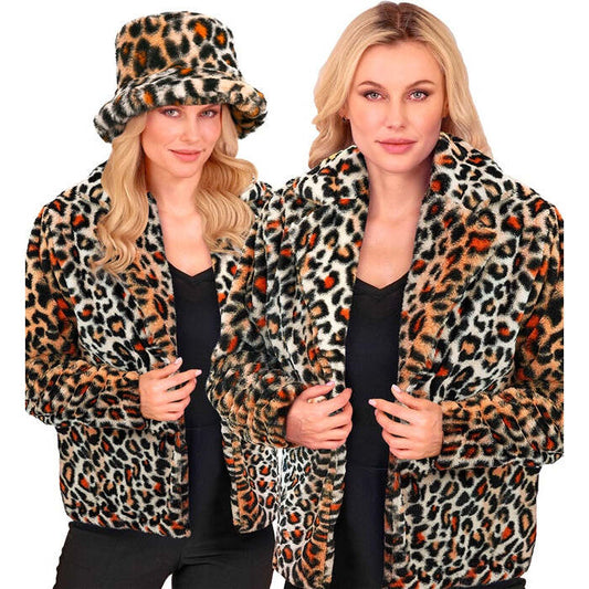 Animalier Leopard Plush Woman Jacket