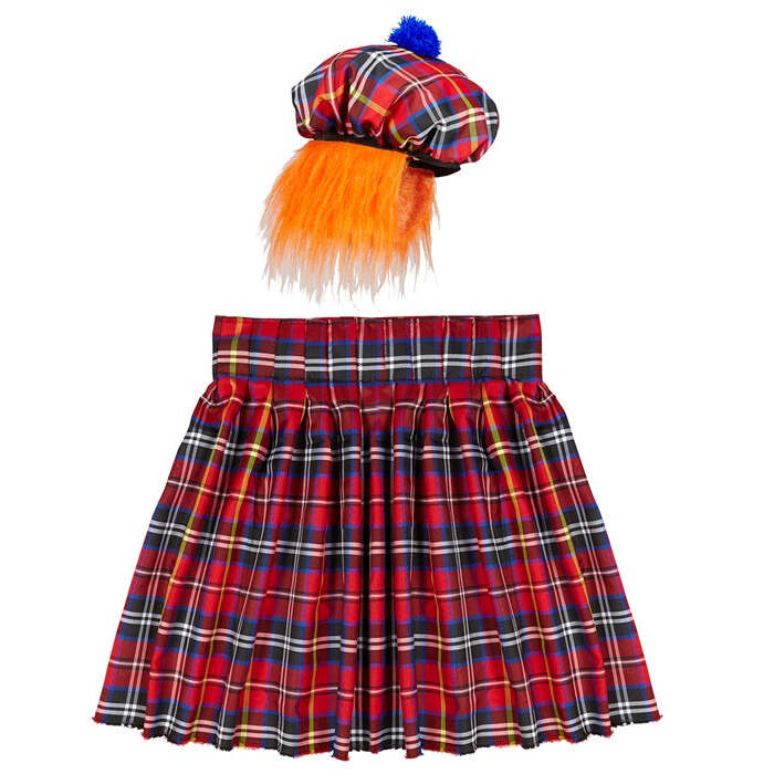 Scotsman  Kilt, Hat With Hair 