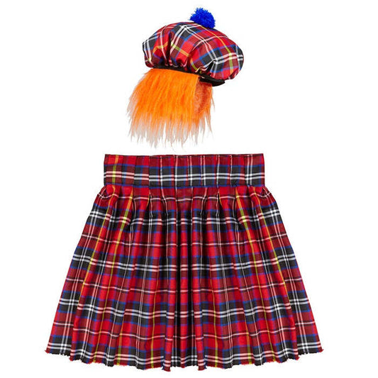 Scotsman  Kilt, Hat With Hair 