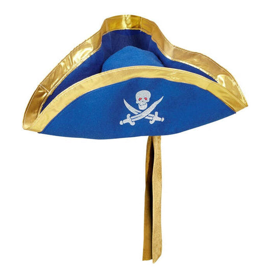 Blue Pirate Tricorn With Headband