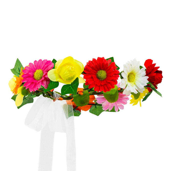 Flower Diadem With Ribbon