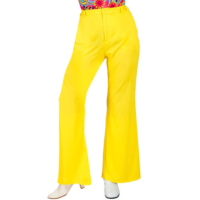 The 70S Groovy Style -  Yellow  Pants 